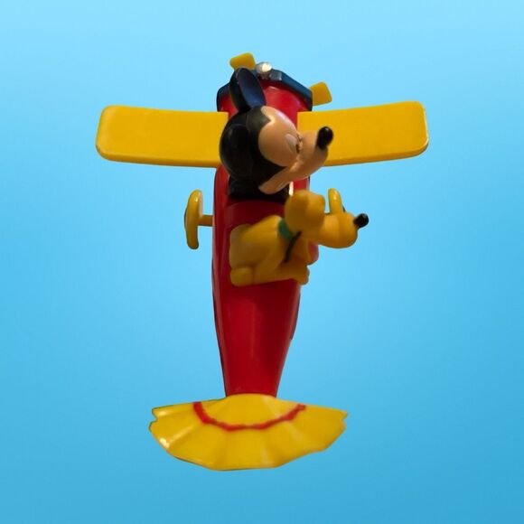 Mickey Mouse Pluto Plastic Airplane Cake Topper 3” B14 - Picture 4 of 9